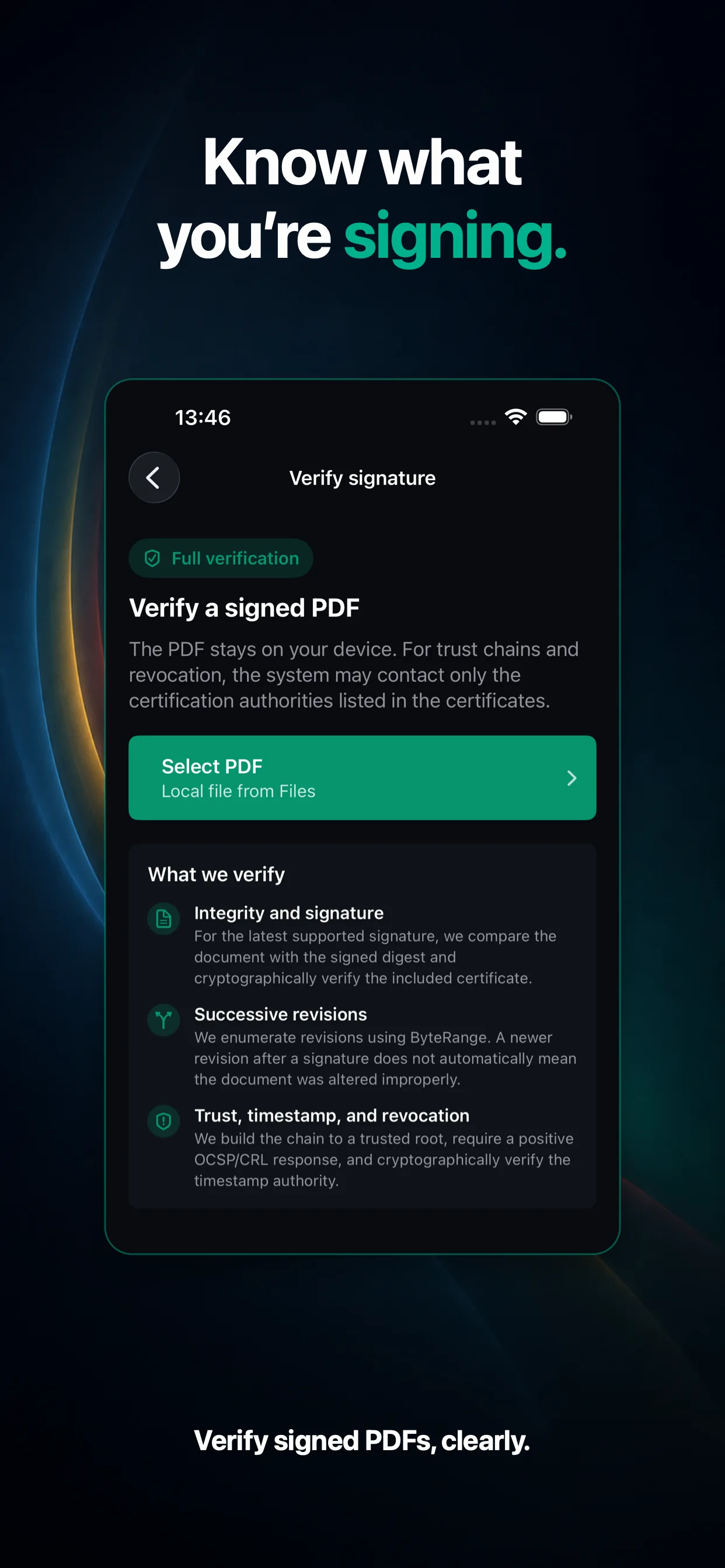 Signature verification