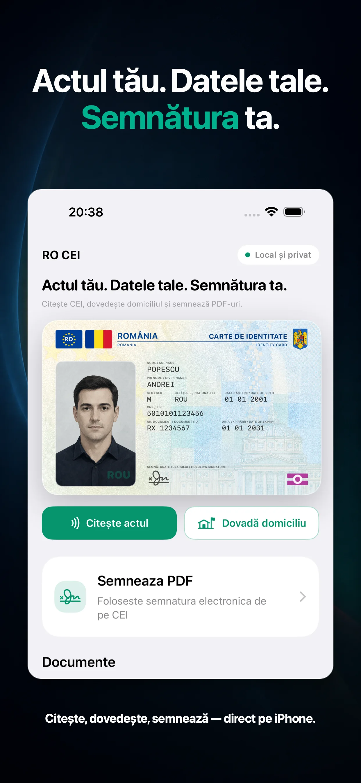 Pagina principală CEI One